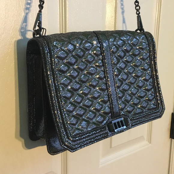 ✨NWT✨Rebecca Minkoff Black Jumbo Love Crossbody - Picture 2 of 8